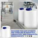 16 Gallon (60l) Hdpe Chemical Storage Tank for Chemical Feeder & Dosing Systems, Thick-wall Polyethylene Solution Tank, Leak-Resistant Industrial Liquid Container