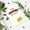 2 x Funny Birthday Card for Him Her, Gag Discount Tag Design, Unique Holiday Birthday Gift for Friends Family Coworker, Sarcastic December & January Bday Card, Christmas Promotion Gift