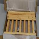 2 Tier Bamboo Shoe Rack Storage Organizer for Closet, Multifunctional Stackable Free Standing Shoe Shelf Organizer for Small Space,Entryway,Hallway,Bathroom 27"x11"x13"(Natural, 2 Tier)