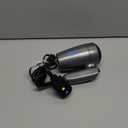 Conair Travel Hair Dryer with Dual Voltage, 1875W Compact Blow Dryer with Folding Handle, Gray