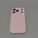 Vooii Magnetic for iPhone 17 Pro Case, Compatible with Magsafe (Premium Liquid Silicone) (Integrated Camera Control Button) Full Body Protective Anti-Scratch Microfiber Lining 6.3", Chalk Pink