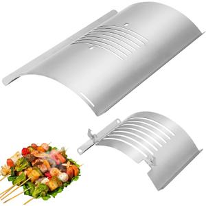 Flame Broiler Kit for Pit Boss Smoker Grill PB820 PB850 PB820D3 Series, Flame Broiler Slide Cover and Bottom Kit with Two Side Adjusting Handle, Pit Boss Smoker Grill Replacement Parts