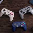 8Bitdo Pro 3 Bluetooth Controller with Swappable ABXY Buttons, TMR Joysticks, Hall Effect Triggers, Pro Back Buttons, Charging Dock, for Switch/Switch 2, Windows, Apple, SteamOS, Android - G Classic