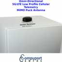 CompuPort 5G LTE Puck Antenna Omni-Directional high-gain MIMO Dual Diversity with SMA Male 15' Cables, Works with Sierra Airlink, Microhard, Digi, Teltonika, Cradlepoint and Any SMA 4G/5G Gateways.
