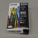 EPSON 822 DURABrite Ultra Ink High Capacity Black & Standard Color Cartridge Combo Pack (T822XL-BCS) Works with WorkForce Pro WF-3820, WF-3823, WF-4820, WF-4830, WF-4833, WF-4834
