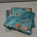 3 x Teal Chinoiserie Floral Bird Pillow Covers 18x18, Cottagecore Room Decor, Rustic Farmhouse Flower Bird Decorative Throw Pillow Covers Pillowcases for Living Room Home Bedroom
