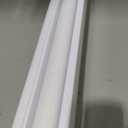 Joydeco Cordless Zebra Blinds for Indoor Windows, White (No Drill), 35"W x 75"H