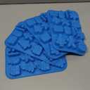 Sidosir 4 Pack Christmas Chocolate Silicone Molds, Christmas Tree Snowflake Cane Gingerbread Man Snowman Santa Claus Shape Mold Candy for Make Various Christmas-themed Foods