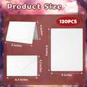 Mototo 120 Set Blank Watercolor Cards with Envelopes 4x6 Inch 140lb/300GSM | Folded Water Color Cards to Paint with Envelopes DIY Greeting Cards for Christmas Xmas Thank You Birthday Invitation Holiday