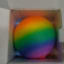 Power Your Fun Arggh Rainbow Giant Stress Balls for Adults - 3.75 Inch Large Stress Balls for Kids Squishy Toys Ball Stress Relief Fidget Toy Sensory Ball Squeeze Toy for Boys Girls (Rainbow)