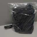 MIULEE Black Scalloped Shower Curtain Linen Textured with 12 Metal Hooks Cute Heavy Duty Washable Waterproof Thick Cloth Halloween Shower Curtains with Black Border for Bathroom Hotel Bathtub,W72*L72