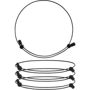 4pcs Adjustable Shirt Tuck Band for Women, Elastic Stretch Belts for Tucking Sweater Top, Lightweight Sweater Cropping Belt for Women, Bands for Tucking Shirts Stays (Black,M) (Black, M)