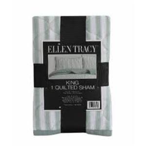 Ellen Tracy™ Stripe Single King Quilted Sham - Green