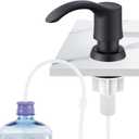 GAGALIFE Kitchen Sink Soap Dispenser - Sink Soap Dispenser Pump with 40" Silicone Extension Tube Kit (Matte Black), Say Goodbye to Frequent Refills G080-1B