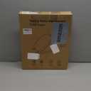 Toilet Seat Round Soft Close16.5'', Toilet Lid Slow Close Quiet No Slam, Easy Installation & ReleaseSafe PP Material Easy Clean, Comfortable Ergonomic Design, 2 Years Support, White Plastic