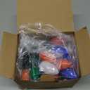 C9 Christmas Lights Outdoor, 25 Ft Multicolor Vintage LED Christmas String Lights for Roofline Xmas Tree Holiday Wedding Party Garden Home Decor - Green Wire