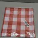 Veblandy Checkered Tablecloth Rectangle Waterproof Gingham Table Cloth Washable Buffalo Plaid Table Cover Wrinkle Free for Kitchen, Dining and Outdoor Picnic, 60 x 84 Inch, Red and White