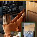 3 x 4smile Over the Door Hooks 6+2+2 Cruise Must Haves Set, White - Coat Hanger 6 pcs fits 1 3/8" + Towel Holder 2 pcs fits up to 1 3/4" + Cabinet Hooks 2 pcs with Anti-Scratch & Non-Slip Pads