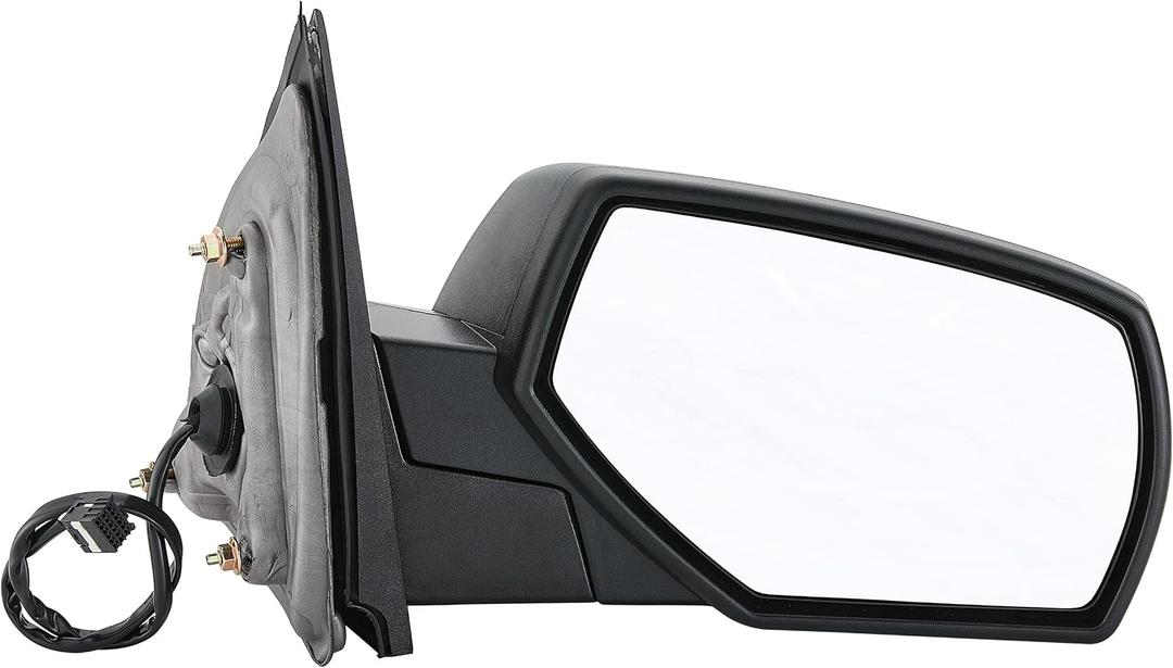 Side View Mirror Replacement Fit for 2014-2017 for Chevy Silverado 1500 for GMC Sierra 1500 Black Power Adjustment Heated Manual Folding Right Door Side Mirror, Large