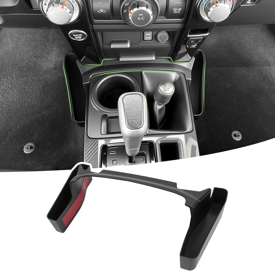 Center Console Organizer for 2010-2024 Toyota 4Runner Gear Shift Side Tray Storage Box for 4 Runner Interior Accessories(Console Shifter Tray/Fit 10-24)