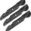 490-110-C187 742P05620 60" High Lift Blades, Zero Turn Blades, Compatible with Cub Cadet Ultima ZT2 ZT3, Cub Cadet 05620 ZT2 ZT3 Ultima 60 KW FAB Lawn Mowers (3 Pack)