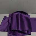 BDDC Purple Table Runner 12x108 Inch - 8 Pack Satin Table Runners, Smooth Table Runner for Party Wedding Banquets Birthday