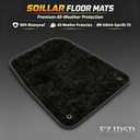 FZJDSD Black 3Pcs Front & Rear Floor Mats Carpet Velour Replacement Compatible with Toyota RAV4 2013 2014 2015 2016 2017 2018