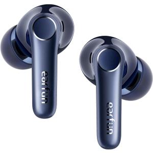 EarFun Air Pro 4 Adaptive Hybrid Noise Canceling Wireless Earbuds, Qualcomm Snapdragon Sound, aptX Lossless, 6 Mics AI CVC 8.0 Call, LDAC Hi-Res Audio, 52H Playtime, Bluetooth 5.4 (Royal Blue)