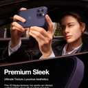 TORRAS Shockproof for iPhone 15 Pro Max Case Purple, [12FT Military Grade Drop Tested] Translucent Slim Protective Matte Hard Back Phone Case for 15 Pro Max Phone Case, Purple