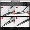 Replacement for 2013-2025 Mazda CX-5 CX5, Rear Windshield Back Wiper Arm blade Set - Factory OEM Style