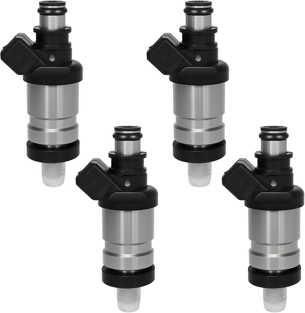 4Pcs Fuel Injector Compatible for Honda Prelude 2.0L 85-91/2.1L 90-91/2.2L 92-86/2.3L 92-96/, CRX Civic 1.6L 88-91, for Acura Integra 1.8L 9091, for Isuzu Oasis 2.2L 9697, Replace 06164-P2J-010