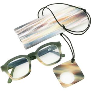 Women Reading Glasses Trendy Readers Blue Light Filtering Glasses +0.00 +1.25 - +3.00 (Dark Green / Beige)