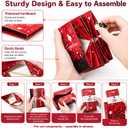 2 x 2026 Graduation Explosion Pop-Up Surprise Gift Box, DIY Bounce Money Box, Creative Memorable Graduation Surprise Present, Unique Grad Party Favor Gift Ideas (10Pcs, Red), 14 count