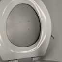 Bemis 500EC Durable Wood Toilet Seat with Easy Clean Hinges, Made in USA, Round, White