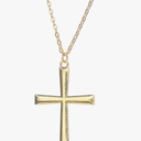 FVCENT Gold Cross Necklace Men's and Women's Jewelry Alloy Chain Pendant Party Clothing Accessories Role Playing Dress Up (Golden)