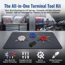 4-Pc Wire Terminal Release Tool Kit for GM Ford, Lisle 57750 Replacement | 4-piece wire terminal release tool kit replaces Lisle 57750, fits GM Pack-Con Weather-Pack and Ford connectors, alloy steel