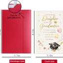 20 x Daughter Graduation Card for Her from Mom Dad, Congratulations Card Gifts for Daughter, Heartfelt Proud of You Greeting