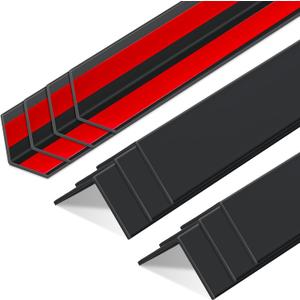 Sasylvia 10 Pcs 1-1/8 x 48 Inches Wall Corner Protector Guards Bulk, Black