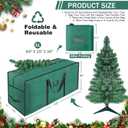 EMOMAS 9ft Heavy Duty Christmas Tree Storage Bag - Waterproof 600D Oxford Fabric, Reinforced Handles, Dual Zippers & Wide Opening. Christmas Tree Box. Solve Post - Holiday Storage Hasslesgreen