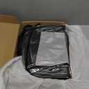 Clear Backpack Transparent Heavy Duty Bookbag See Through Bag with Reinforced Bottom for College, Travel, Workplace Security - Black