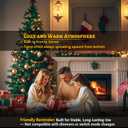 HoogaLife Flame Light Bulbs, Warm Flickering Light Bulbs Effect of Real Fire, E26 Led Flame Light Bulb for Christmas, Halloween, Party Patio Porch Home Holiday Indoor & Outdoor Decorations-2 Pack