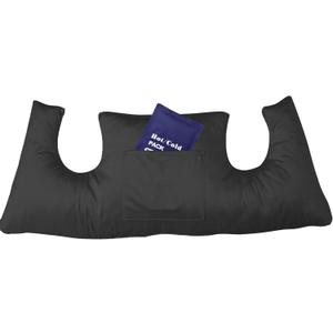 Mastectomy Pillow - Post Surgery Pillow After Breast Cancer or Breast Reduction, Lumpectomy, Patient Care Healing Support for Port Pacemaker and Heart Surgery Recovery (Black)
