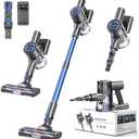 Comvtu Cordless Vacuums, 80,000PRM Powerful Motor Vacuum Cleaner and 2200mAH Rechargeable Battery up to 35 Mins Worktime, 2 Adjustable Modes, Detachable Parts, Wireless Stick Vacuum (Deep Blue)