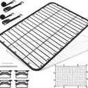 WILDROAD Car Roof Platform, Universal Roof Flat Rack 69" x 47" x 1.3" Heavy Duty Roof Rack Platform with Super Duty Bungee Cargo Net, Ratchet Straps and Anti-Rust Sealant Fits for SUV Truck Cars