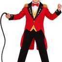 fun shack Ringmaster Costume Kids, Circus Ring Master Costume Boys, Boys Halloween Costumes, Halloween Costumes for Kids (Medium)