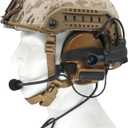 Helmet ARC Rail Adapter for COMTA Tactical Headset Airsoft Sports (Black)