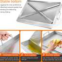 GGC Universal Griddle for Gas Grills, 25" x 16" Flat Top Griddle Plate for Gas Stove, Stainless Steel Griddle for Camping Stove, Nonstick Cooking Griddle for Charcoal, Tailgating, Parties