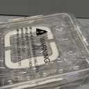 2 Pack Deviled Egg Containers with Lid and Handle, Durable Clear Plastic Deviled Egg Carrier Storage 48 Eggs, Stackable Egg Holder for Fridge, Portable Tray Platter for Party & Picnics-White