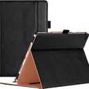 ProCase Case for iPad Air (3rd Gen) 10.5" 2019/iPad Pro 10.5" 2017, Vintage PU Leather Stand Folio Cover for iPad Air 3/iPad Pro 10.5-inch Multiple Viewing Angles with Pencil Holder -Black