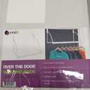 HOLDN’ STORAGE Over The Door Hanger - Door Rack Hangers for Clothes - Space Saving Designed for Bedroom & Bathroom - Ideal for Clothes & Towels - Drying Rack, White